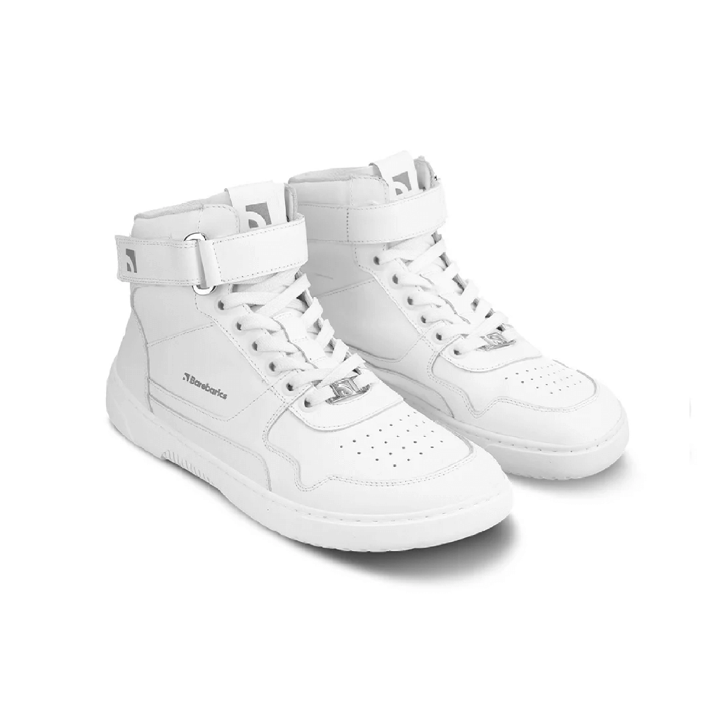 Barebarics Zing High Top Leather All White