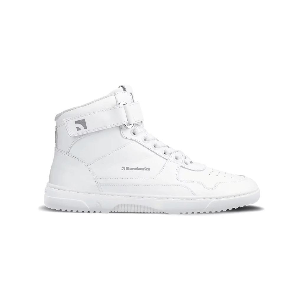 Barebarics Zing High Top Leather All White
