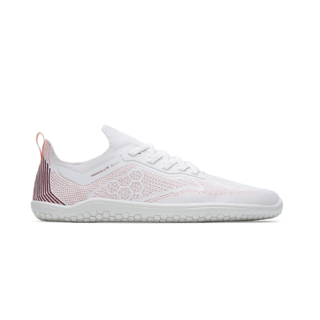 VIVOBAREFOOT PRIMUS LITE KNIT MENS WHITE/ PEACH MELBA
