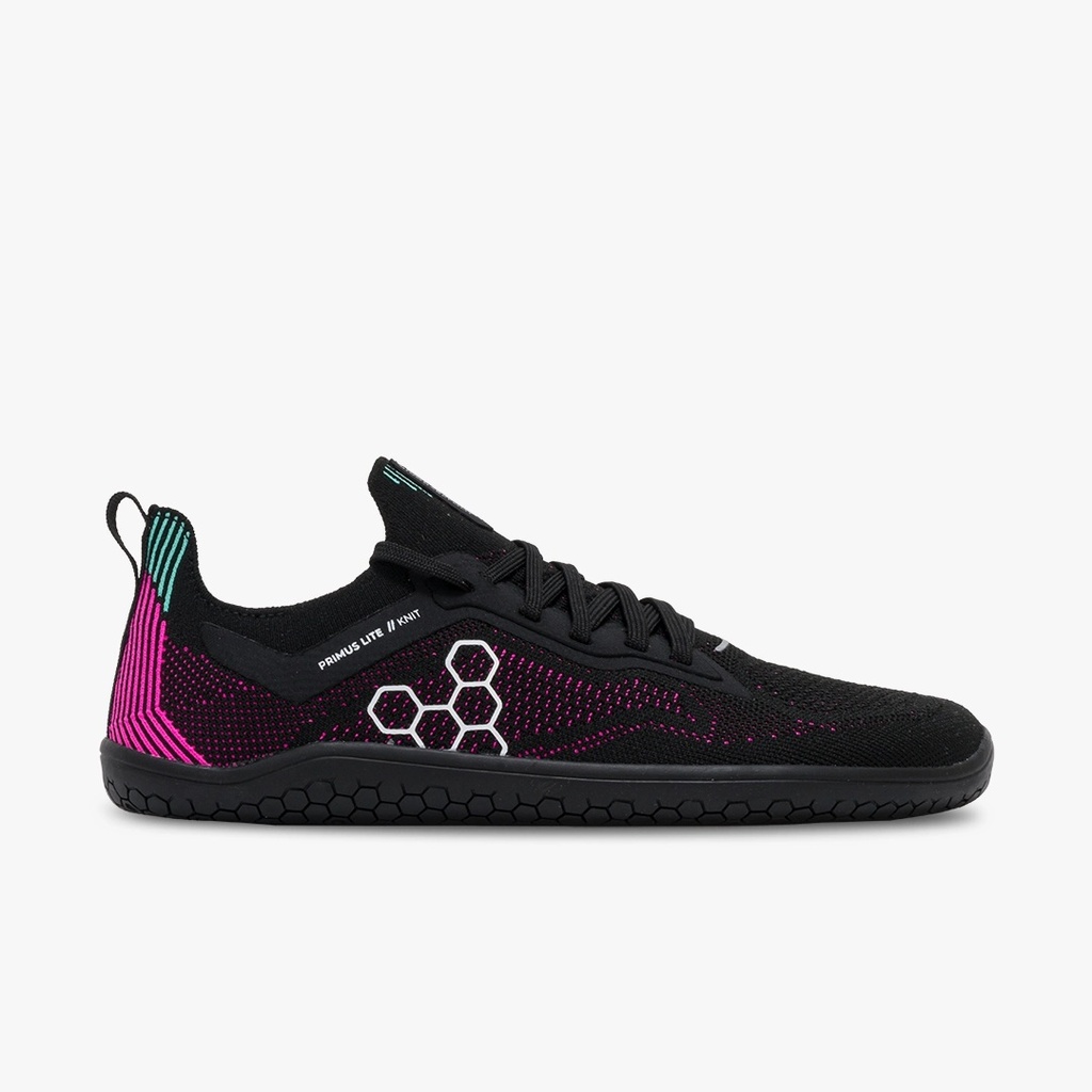VIVOBAREFOOT PRIMUS LITE KNIT WOMENS OBSIDIAN/VIBRANT PINK