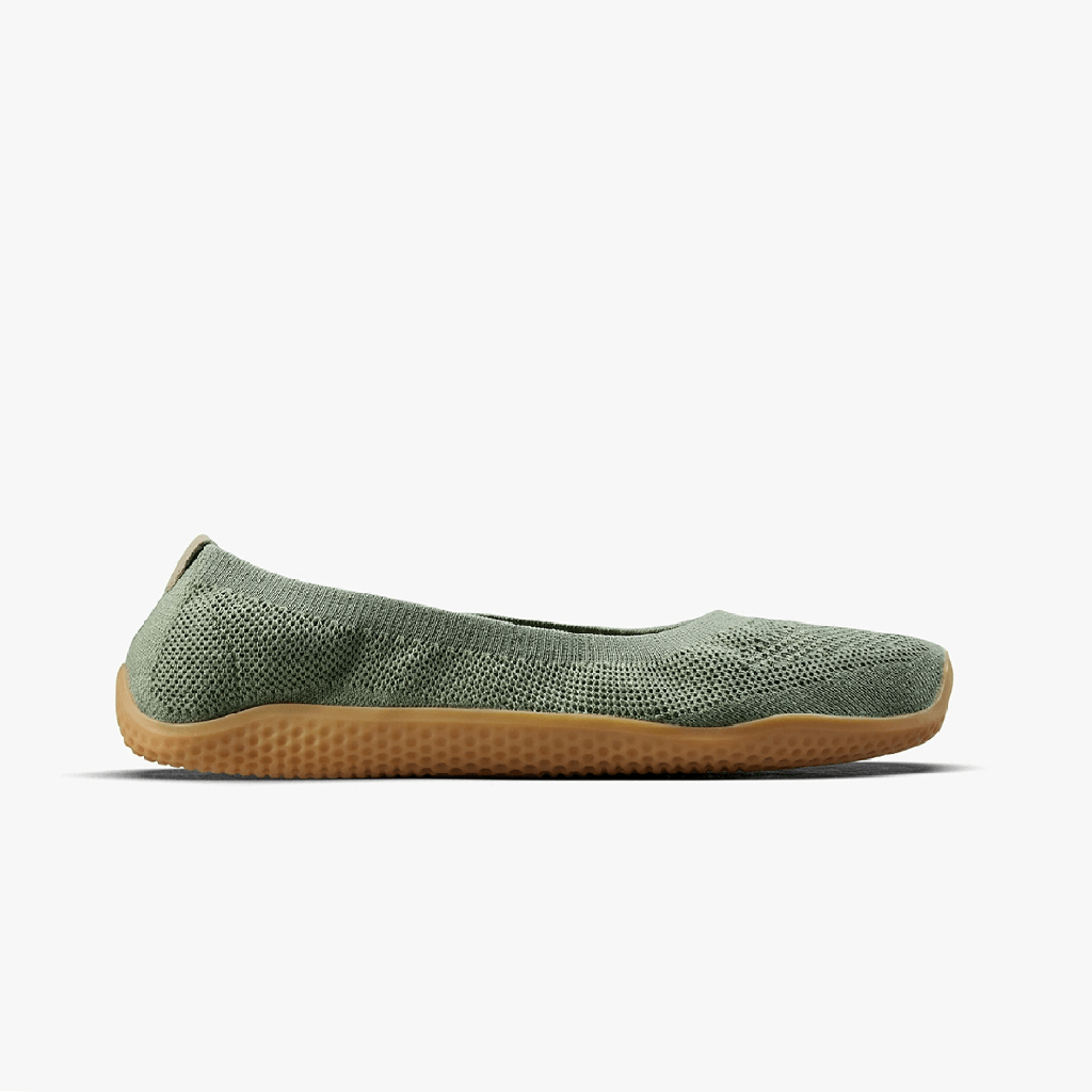 VIVOBAREFOOT ASANA YIN BALLERINA KNIT WOMENS DUSTY GREEN