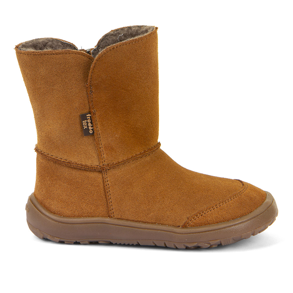 Froddo Women Stiefel Tex Suede Wool Cognac