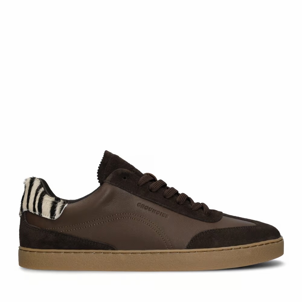 GROUNDIES Panama Women Espresso Zebra
