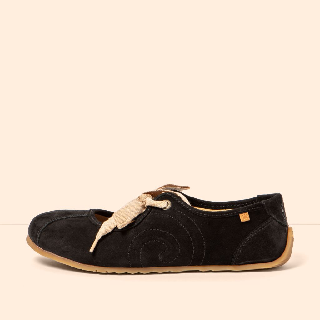EL NATURALISTA Ondina Mary Jane Nubuck Women Black