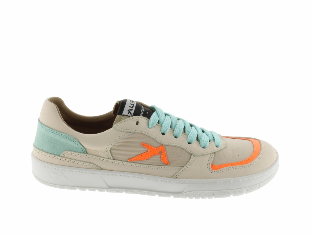 Allshe Sneaker Leder Textil Ladies Beige