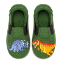 nanga Hausschuh Kids Dinos 2.0 Dunkelgrün