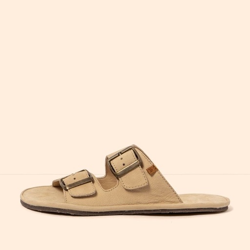 EL NATURALISTA Bare Sandal Nubuk Women Creme